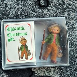 Vintage Bradford Novelty Company Inc 1983 Christmas Ornament Little Boy